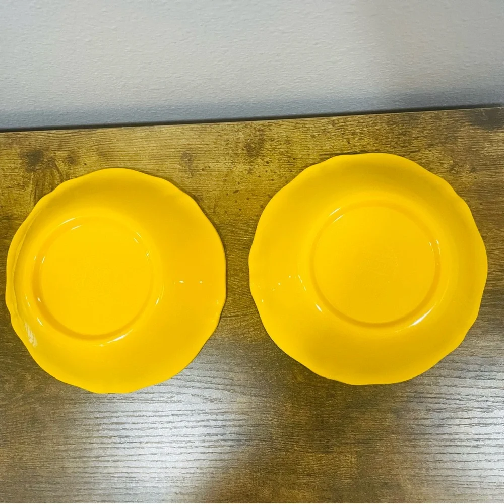 Sur La Table Floreal Melamine Dinnerware 2 Bowls & Single 9” Luncheon Plate